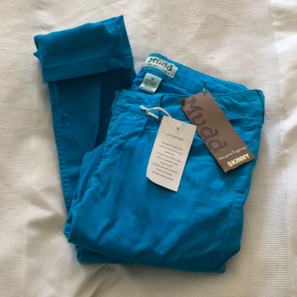 Bright blue pants